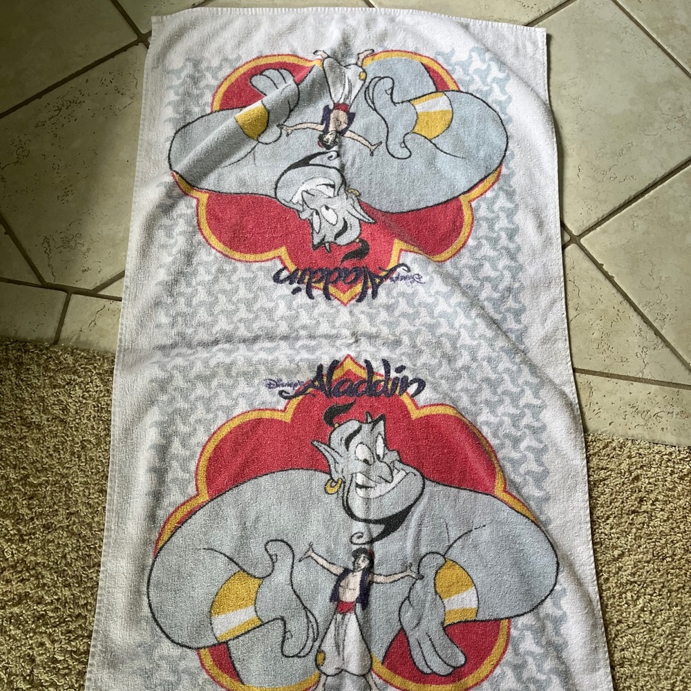 Vintage Aladdin Towel Disney